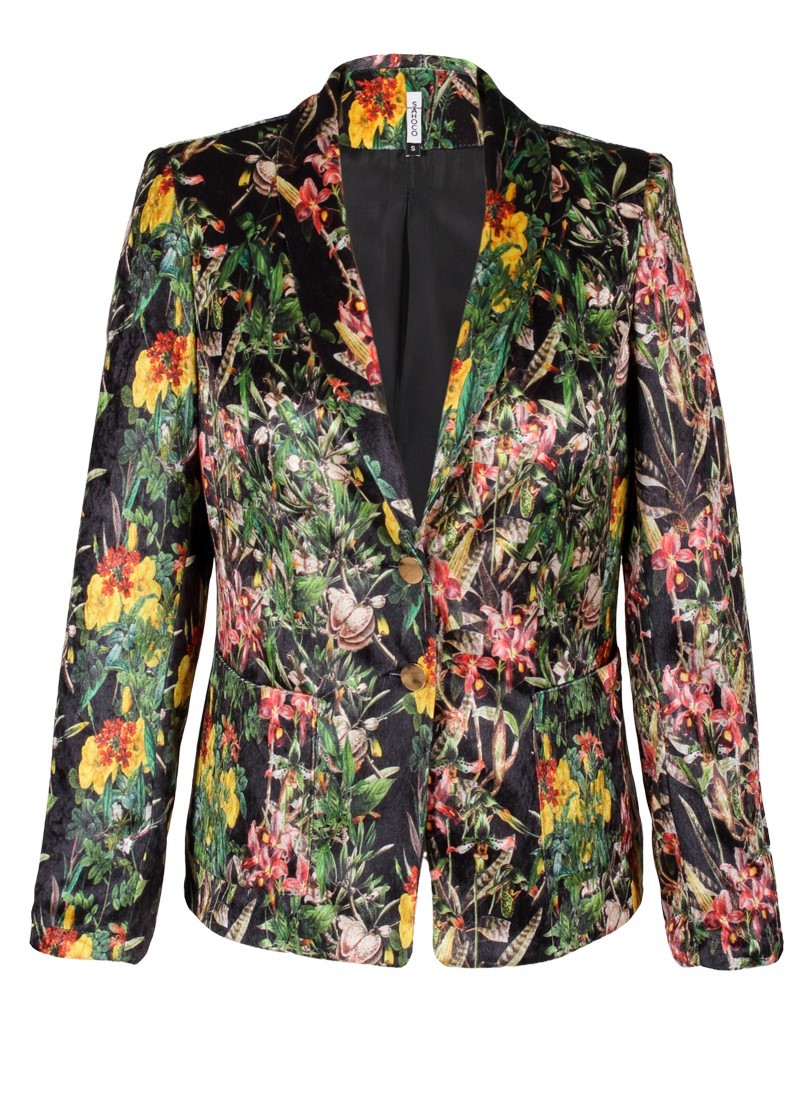 Blazer with printed