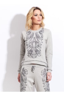 Camisola com aplicações