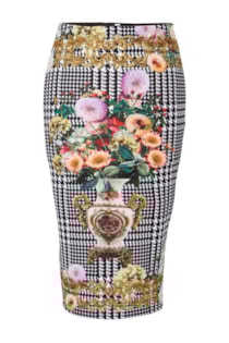 Print short skirt 