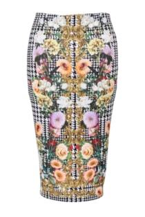 Print short skirt 