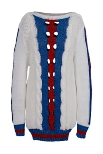 Camisón de tricot color block