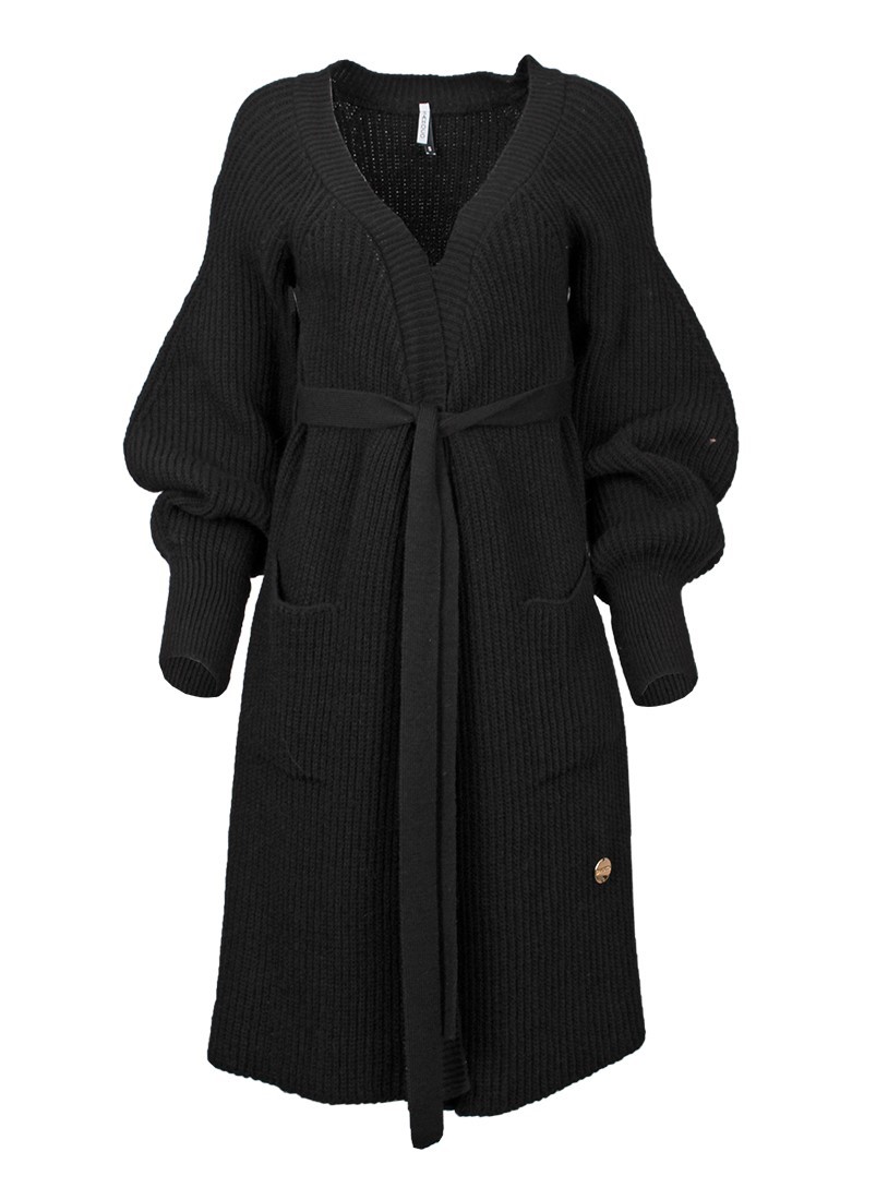 Tricot coat with pockets