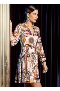 Printed short dress