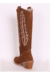 Cowboy style high heel boots