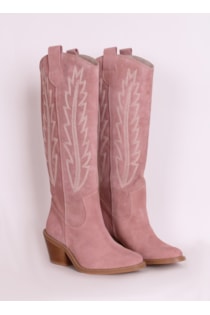 Cowboy style high heel boots