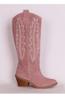 Cowboy style high heel boots