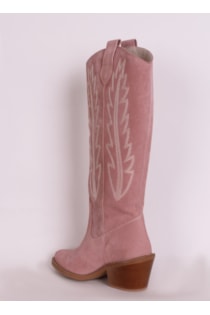 Cowboy style high heel boots