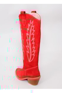 Cowboy style high heel boots