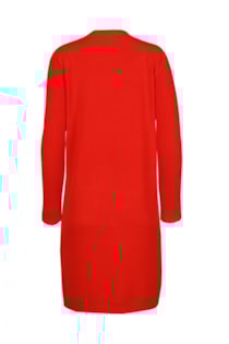 Casaco de tricot com mangas caneladas