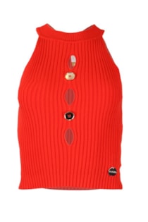 Top halter curto