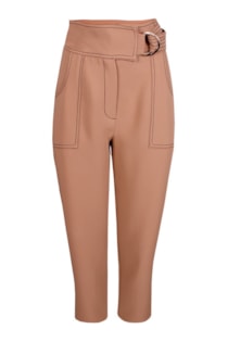 Contrast stitching pants