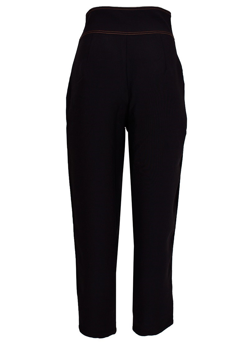 Contrast stitching pants