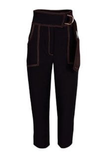 Contrast stitching pants