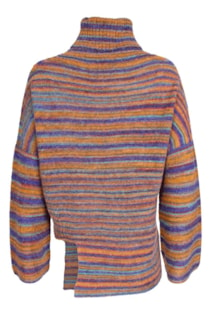 Knit asymmetrical sweater