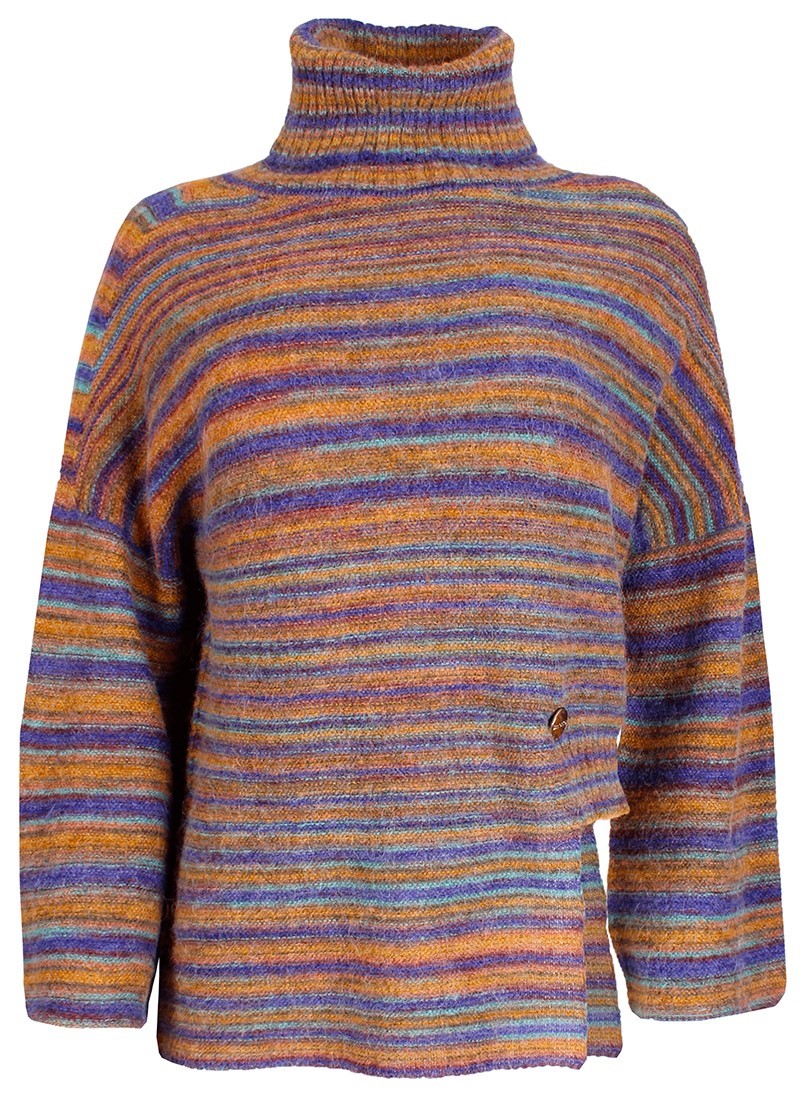 Camisola assimétria de tricot