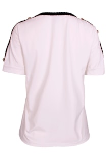 Camiseta con banda en contraste
