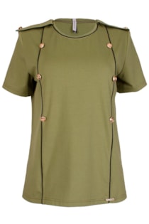 T-shirt with buttons