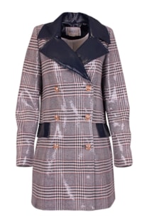 Oversized sequin checker jacket